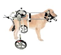 PP-Vic Dog Hind Legs Dog Wheelchair, Hind Limb Disability, Paralysis Pet Walker, Adjustable Lightweight Cat Wheelchair, Pet Running Wheel for Sports Rehabilitation,White XXL
