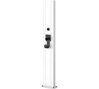 PP-Vic Electric Vehicle Charger Base Bracket, Central Parking Space Charging Bracket, with Private Combination And Lock Hook, Suitable for Garage And Home Use, Floor-Standing,White