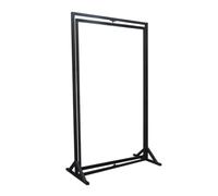 PP-Vic Floor Tile Display Rack, 360° Rotating Board Display Storage Organizer, Exhibition Hall Vertical Slotted Floor Display Rack, Iron Sample Door Rack for Retail Store Trade Show