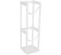PP-Vic Gas Cylinder Holder, Steel E-Type Gas Cylinder Oxygen Cylinder Holder, Gas Cylinder Holder - Vertical Fixable Holder, Personal Home/Hospital Metal Can Holder 40 Liters,WH Single
