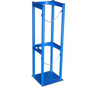 PP-Vic Gas Cylinder Holder, Steel E-Type Gas Cylinder Oxygen Cylinder Holder, Gas Cylinder Holder - Vertical Fixable Holder, Personal Home/Hospital Metal Can Holder 40 Liters,BU Single