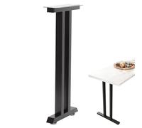 PP-Vic Heavy-Duty Black Iron Metal Table Legs,Tall Legs with Protective, Adjustable Leveling Feet,Modern Furniture Support Base Suitable for Side Tables, Desks, and Bar Counters,40 * 72.5cm