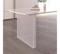 PP-Vic Large Luxury Acrylic Table Legs,Modern Exquisite DIY Dining Table Upgrade Design,Transparent Replacement Table Base,Suitable for Living Rooms, Kitchens, Bedrooms,AA