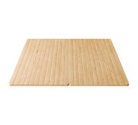 PP-Vic Large Solid Wood Folding Bed Board, 2 Folding Hard Frame Bed Support Board, with Reinforced Keel Design, Wooden Slatted Bed Board, Multifunctional Bedroom Floor Sleeping Mat,100 * 200cm