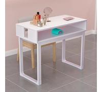 PP-Vic Manicure Table Nail Desk, Women's Manicure Table, Manicure Table for Manicurists, Modern Multi-Purpose Table, Nail Makeup Equipment,White