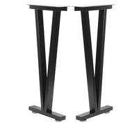 PP-Vic Metal Furniture Legs, Heavy Duty Trapezoidal Iron Replacement Feet for Kitchen Dining Tables, Modern Desk Supports Suitable for Side Tables, Desks, and Bedside Tables,60 * 72.5cm