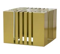 PP-Vic Metal Porcelain Display Stand, Square Sample Tray Display Stand, Vertical Tile Display Stand, 20 Grid Marble Brick Rock Slab Sturdy Stand, Retail Store Trade for Craft Display,Gold
