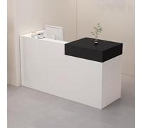 PP-Vic Modern Luxury Reception Desk, Small Thickened Cashier Counter, Front Desk Retail Counter with Lockable Drawers, Artistic Style Suitable for Reception Rooms, Lobbies, and Shops,02/R