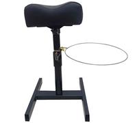 PP-Vic Pedicure And Manicure Foot Stool, 17.7-26.3 Inch Adjustable Seat Height, Beauty Spa Salon Nail Care Stand, Stable Support for Salon Technicians,Black