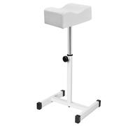 PP-Vic Pedicure Foot Stool - Manicure Foot Stool with Roller Foot Massage Nail Beauty Stool Stand, Modern Style Adjustable Height Foot Stool, Suitable for Salons And Spas,White
