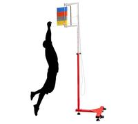 PP-Vic Professional Athlete Vertical Jump Trainer, Rope-Assisted Quick-Reset Jump Tester, Height Adjustable From 5.5 Feet To 11.8 Feet, Equipped with Luxury Wheels,AA