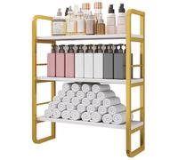 PP-Vic Professional Hair Dye Storage Rack,Salon Beauty Spa Towel Display Stand,Multi-Tier Wooden Organizer for Displaying Small Ornaments And Beauty Tools,H 105cm