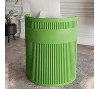 PP-Vic Reception Desk with Counter, Semi-Circular Front Desk with Lockable Drawers, Modern Carbon Steel Reception Table, Suitable for Use As A Cashier Desk in Salons, Offices, and Homes,Green 01