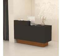 PP-Vic Retail Counter, Reception Desk, Cashier Counter, with Large Storage Cabinets, Lockable Drawers, and Storage Space; A Modern Front Desk Suitable for Cash Registers, Lobbies,03/Right