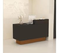 PP-Vic Retail Counter, Reception Desk, Cashier Counter, with Large Storage Cabinets, Lockable Drawers, and Storage Space; A Modern Front Desk Suitable for Cash Registers, Lobbies,03/Left