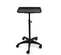PP-Vic Salon Tray Trolley Tattoo Tray, Aluminum Salon Rolling Tray, Height Adjustable Utility Trolley, Salon Tray with Wheels for Spa Tattoo Hairdresser Clinic Dental,Black