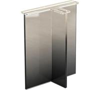 PP-Vic Set of 2 Exquisite Transparent Acrylic Table Legs,Floating-Style Dining Table Base, Vanity, Coffee Table, and Bar Counter Supports,DIY Replacement Legs for Living Room, Kitchen,AA