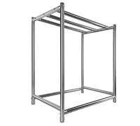 PP-Vic Single-Layer Stainless Steel Roasting Rack for Cured Meat and Duck, Modern Kitchen Meat Drying Rack, Pork Drying Rack with 10 Hooks, Cooking Tool Accessories,AA