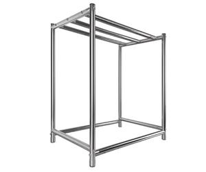 PP-Vic Single-Layer Stainless Steel Roasting Rack for Cured Meat and Duck, Modern Kitchen Meat Drying Rack, Pork Drying Rack with 10 Hooks, Cooking Tool Accessories,AA