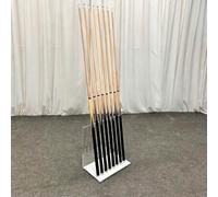 PP-Vic This 8-Hole Acrylic Billiard Cue Rack Is A Freestanding Storage Solution That Easily Organizes All Your Cues in Your Game Room, Club, Or Billiard Hall,White