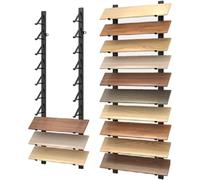 PP-Vic Tile Display Rack,Wall Mounted Tile Display Rack,Large Marble Slab Storage Rack,Suitable for Retail Store/Trade Show/Supermarket/Exhibition Hall,Wooden Floor Storage Rack,2pc 10.5cm/4.1in