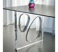 PP-Vic Transparent Acrylic Table Legs 1-Pack,Premium Thickened Support Legs, Modern Minimalist Style Base,Suitable for Coffee Tables, Consoles, and DIY Replacement Legs,40×70cm