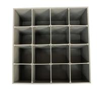 PP-Vic Wall-Mounted Hair Dye Organizer, Large Capacity Storage Display Rack with Dividers 16-Compartment Unit Ideal for Salons, Beauty Parlors, And Home Use,Gray