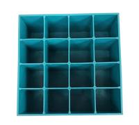 PP-Vic Wall-Mounted Hair Dye Organizer, Large Capacity Storage Display Rack with Dividers 16-Compartment Unit Ideal for Salons, Beauty Parlors, And Home Use,Green