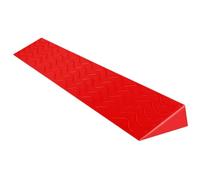 PP-Vic Wheelchair Curb Ramp, Mobility Scooter Threshold Ramp, Rubber Curb Ramp, Rising Threshold Ramp Doorway with Anti-Slip Groove,red W12×H5cm