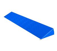 PP-Vic Wheelchair Curb Ramp, Mobility Scooter Threshold Ramp, Rubber Curb Ramp, Rising Threshold Ramp Doorway with Anti-Slip Groove,Blue W8×H2cm