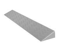 PP-Vic Wheelchair Curb Ramp, Mobility Scooter Threshold Ramp, Rubber Curb Ramp, Rising Threshold Ramp Doorway with Anti-Slip Groove,Gray W8×H2cm