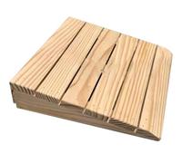 PP-Vic Wheelchair Threshold Ramp, Wooden Disabled Ramp, Entrance Transition Ramp, Home Step Wheelchair Ramp, Ideal Barrier-Free Access Helper,30.8×30×10cm