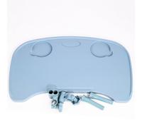 PP-Vic Wheelchair Tray Table - Removable Wheelchair Table Lap Board Eating Aid, Removable Tray Table with Cup Holder, Portable Wheelchair Magazine Table for Elderly People to Eat, Read,Blue