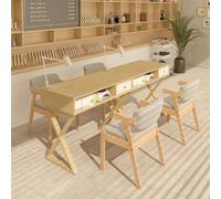 PP-Vic Wooden Professional Manicure Table, Simple Nail Desk, SPA Manicure Table Station, Computer Desk with Storage Function, Suitable for Nail Technicians