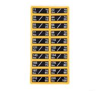 PP Weight Stickers 10-100LB Clear Marking Gym(5-100kg) | Smooth PP material, resists sweat and detergent, clear text long-lasting, 10-100LB range