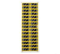 PP Weight Stickers 10-100LB Clear Marking Gym(5-150kg) | Smooth PP material, resists sweat and detergent, clear text long-lasting, 10-100LB range