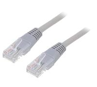 PP12-2M Patch cord U/UTP 5e Line CCA PVC Grey L: 2m 26AWG ØLeitg: 5mm BEMBIRD