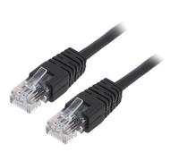 PP12-3M/BK patch cord RJ45 male, U/UTP 5e line CCA PVC GEMBIRD on both sides