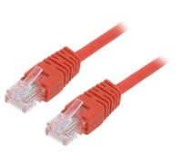 1 pcs x GEMBIRD - PP12-5M/R - Patch cord, U/UTP, 5e, stranded, CCA, PVC, red, 5m