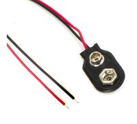 PP3 9V Square Battery Snap ClipOn Connector Solder Lead 150mm Cable