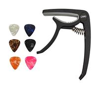 Ppanda Trigger Capo Capotastos for Acoustic Electric Guitars and Ukulele with 6 Picks