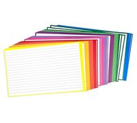 PPAPPAPPIYO 5x8 Ruled Index Cards, EXTRA THICK 260gsm, Large Study Flashcards, 50 PCS, Premium Note Cards for Studying, Speeches, Presentations, Color Cards