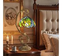 Ppbmocw Tiffany Dragonfly Lamp,21x11x8 inches Stained Glass Lamp with Three-Color Dimming for Bedside Table,Antique Office,As A Gift to Family and Friends