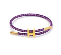 PPbuky Steel Bracelet Link, Adjustable H-shape Wire Rope Bracelet, Lucky Jewelry with Titanium Buckle for Birthday, Valentine's, Graduation, Fashion Gift for Women, Men, Lovers, Friends, Standard