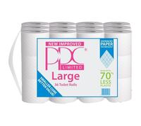 PPC Large White Premium 2-Ply Toilet Paper, 36 Rolls, 100 Sheets Per Roll, Soft, Strong, Absorbent Bath Tissue, Ideal for Home, Office, Bulk Toilet Paper Supply