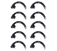 PPcdfre 100Pcs 12V DC Power Plug Female Jack Plug Connector Cable 5.5X2.1mm with Cord Cable 15CM for CCTV LED Strip Light