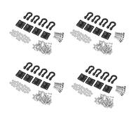 PPcdfre 16Pcs Trailer Towing Buckle Tow Shackle Hook for 1/10 RC Rock Crawler SCX10 TRX4 D110 RC Car Truck