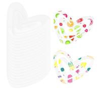 PPcdfre 20 Pack Sublimation Paper Clips 3.1 X 2.7 Inch Acrylic Heart Shape Blank Paperclip Mockup Sublimation Jumbo Paper Clips