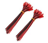PPcdfre 20 Pairs 150mm JST Connector Plug Cable Line Male+Female for RC BEC Lipo Battery