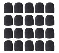 PPcdfre 20Pack Black Foam Microphone Windscreen, Mic Foam Covers Handheld Microphone Windscreen for Karaoke KTV Recording Studio